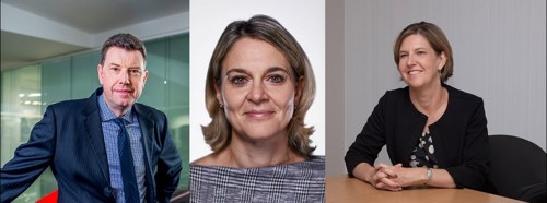 Left to right: Professor Tim Illidge, Professor Corinne Faivre-Finn, Professor Janelle Yorke