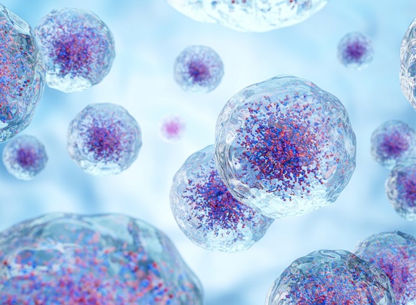 A graphic showing potentially cancerous cells.