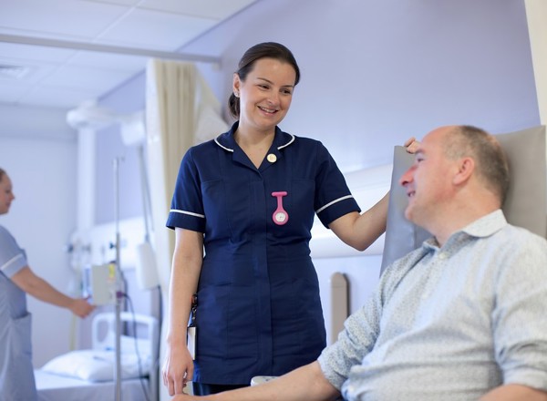 Nurse in chemotherapy unit, Rachel Rathbone, SACT, October 2021