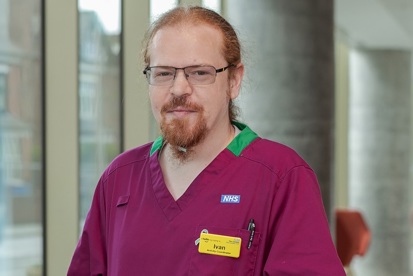 A photo of Ivan Cobham, activities coordinator at The Christie.