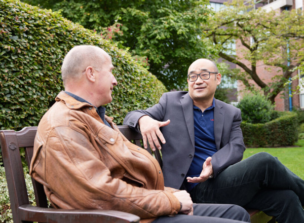 Pan Artists, garden, patients, September 2022, Carl Mann, Vincent Qiu