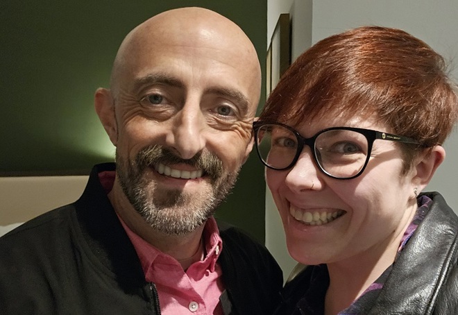 A photo of Christie patient Kat Watson-Wood and her partner.