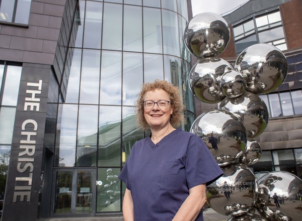 A photo of Christie nurse Karen Johnson.