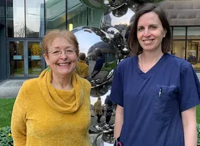 Left to right: Chris Rennie and Dr Emma Searle