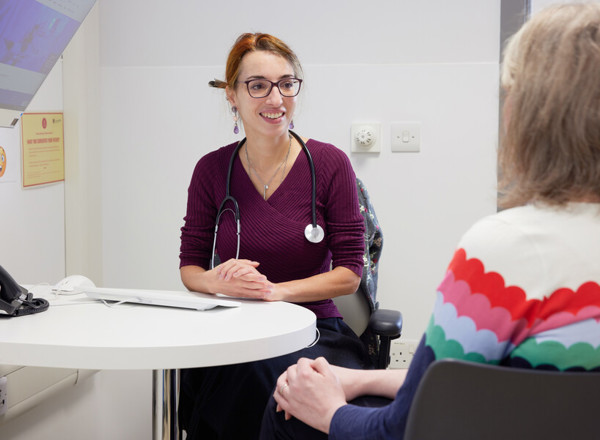 Outpatient, patient and doctor, consultation, September 2022, Dr Sara Valpione, Louise Dobson