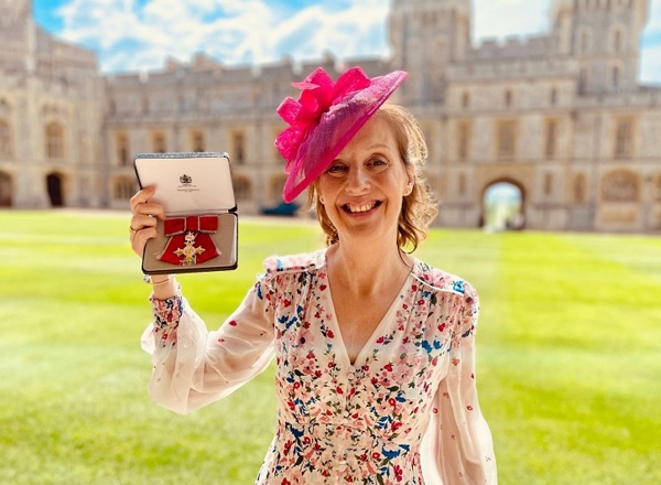 A photo of nurse Helen Hyndman with her MBE.