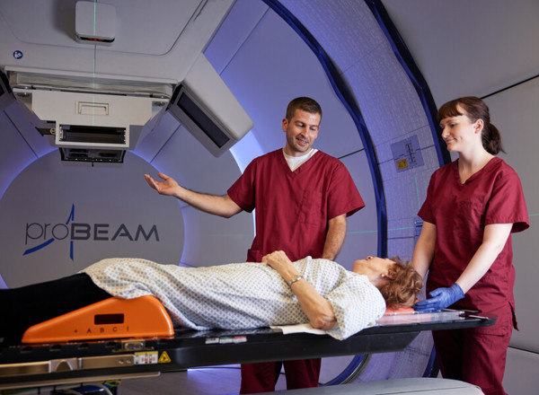 Proton beam therapy, gantry, PBT patient, Radiographer, Angela Hill, Superintendent Radiographer, David Kirk, Pan Artists, Patricia Dawson, September 2022