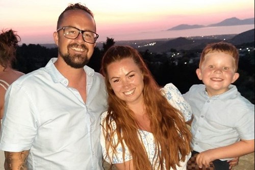 Nathan Hill, former Christie patient and family