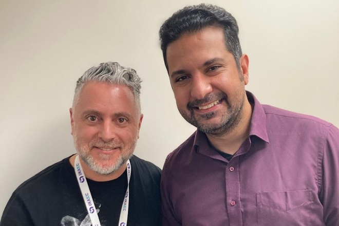 A photo of Dr Richard Berman (left) and Dr Ahmed Aboelnaga (right).