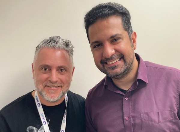 A photo of Dr Richard Berman (left) and Dr Ahmed Aboelnaga (right).