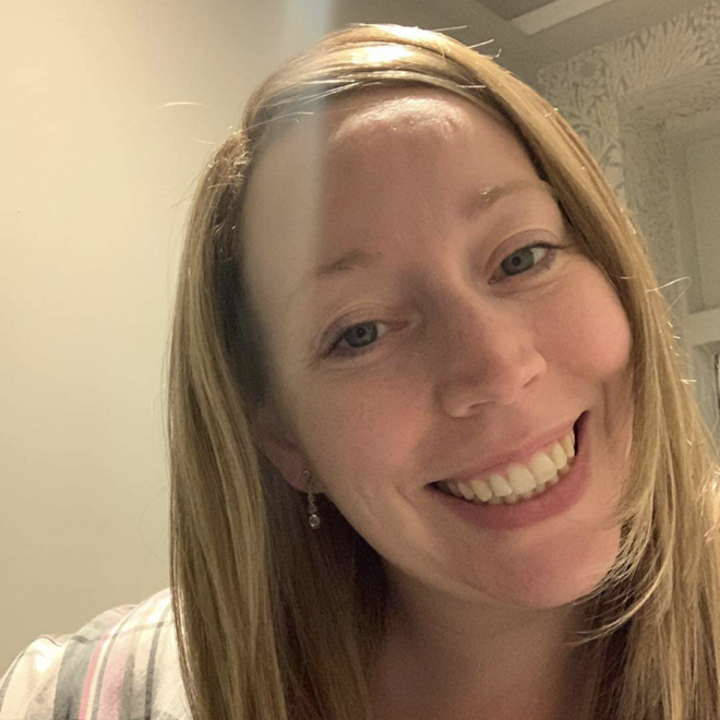 A headshot photo of Siobhain Howard, a Christie patient.